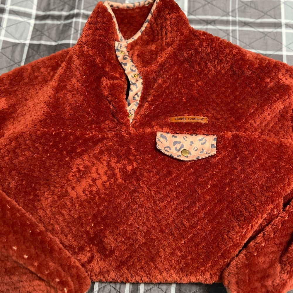 Simply Southern Warm Rust Pullover